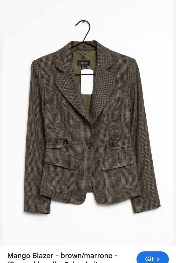 Mango Kadın Kahverengi Regular Fit Ceket - Görsel 2