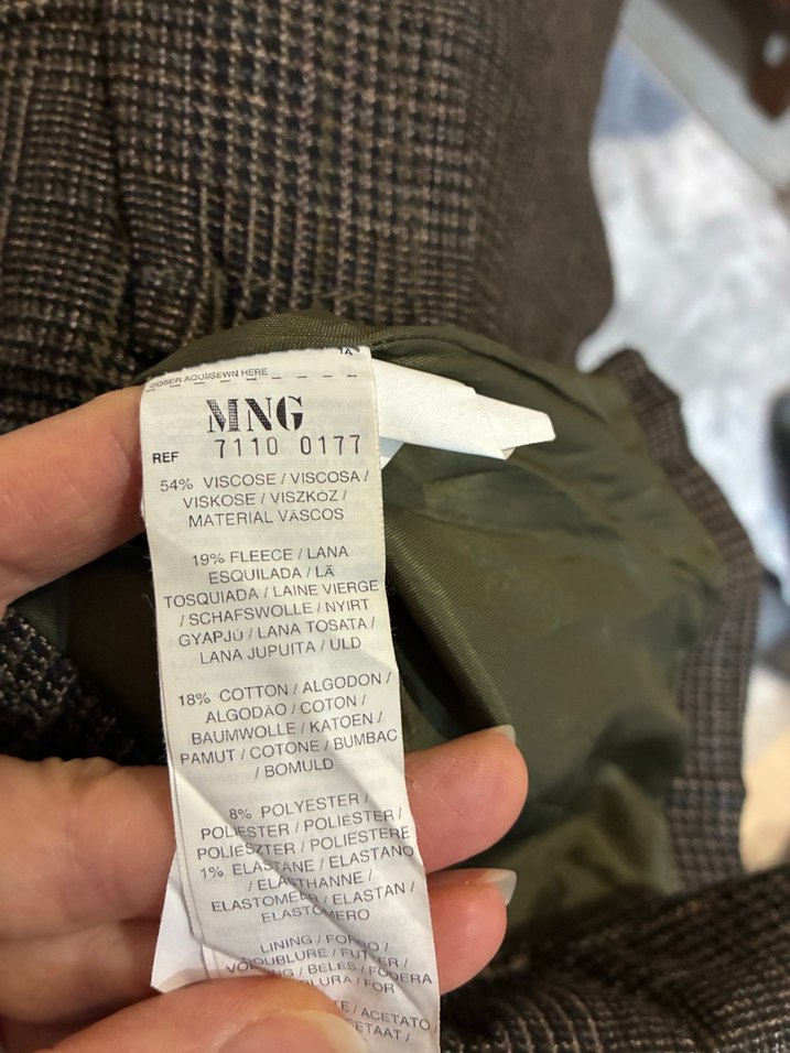 Mango Kadın Kahverengi Regular Fit Ceket - Görsel 3