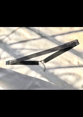 SİYAH IŞILTILI KADIN KEMER - Görsel 3