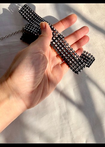 SİYAH IŞILTILI KADIN KEMER - Görsel 6