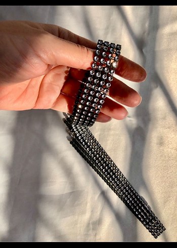 SİYAH IŞILTILI KADIN KEMER - Görsel 7