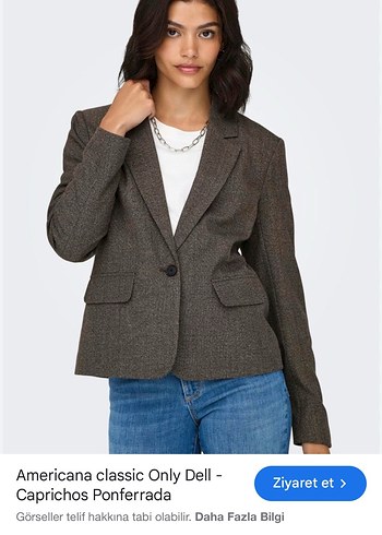 MANGO KAHVERENGİ BLAZER CEKET - Görsel 4