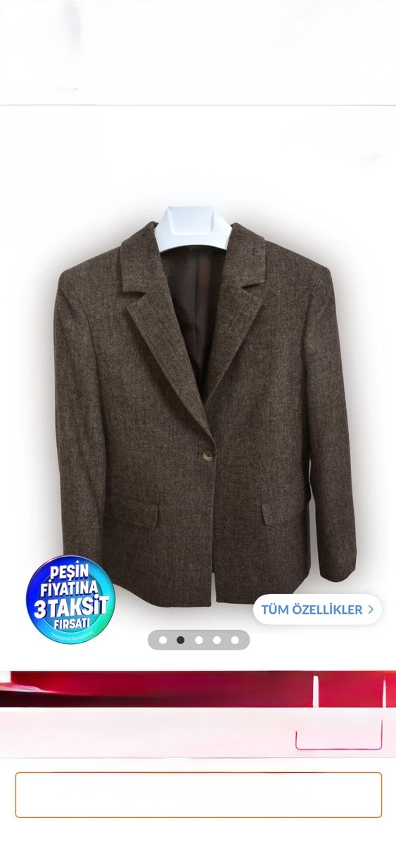 MANGO KAHVERENGİ BLAZER CEKET - Görsel 2