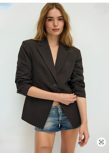Zara Orjinal Zara Kahverengi Blazer Ceket