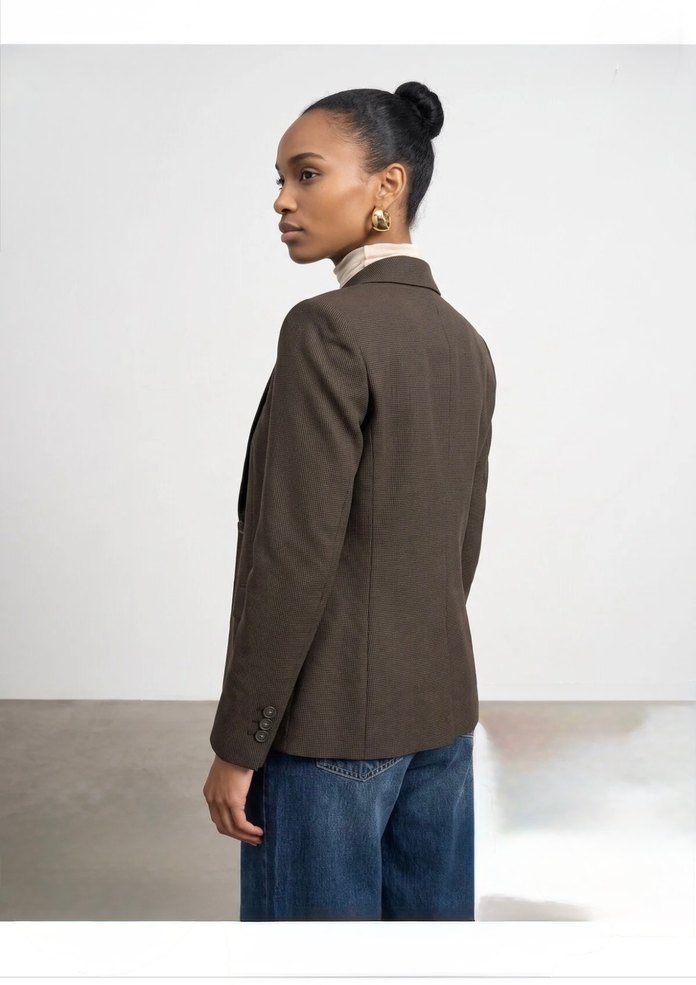 ORJİNAL ZARA KAHVERENGİ BLAZER CEKET — görsel 3/18