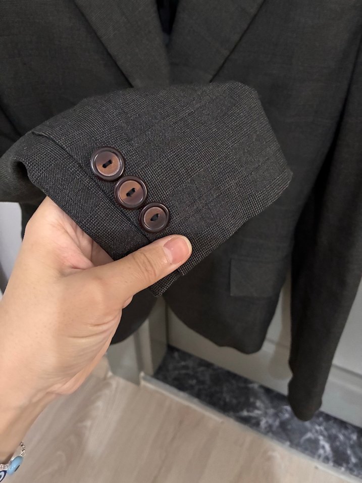 ORJİNAL ZARA KAHVERENGİ BLAZER CEKET — görsel 14/18