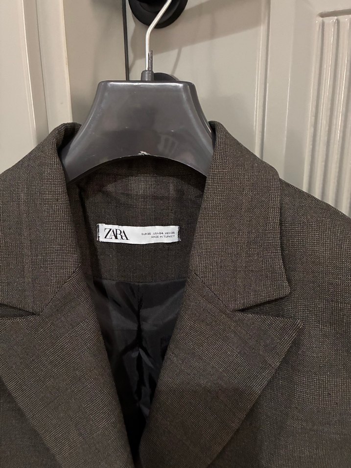 ORJİNAL ZARA KAHVERENGİ BLAZER CEKET — görsel 13/18