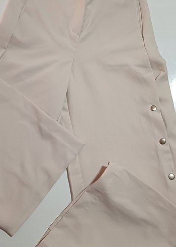 Trendyol & Milla Bej Düğmeli Kadın Kumaş Pantolon