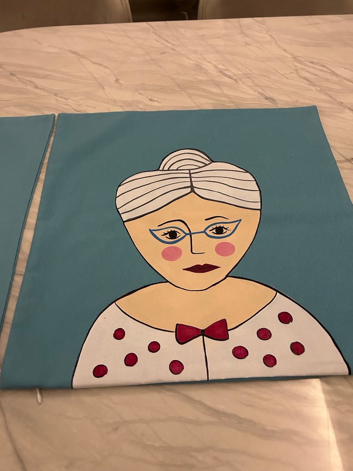 Baskılı Pastel Renkli Yastık Kılıfı iki adet - Görsel 4