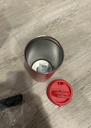 Pembe Çocuk Termosu Kaydırmaz Kapaklı - Görsel 5