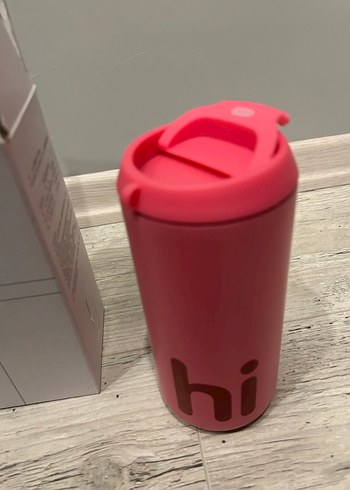 Pembe Çocuk Termosu Kaydırmaz Kapaklı - Görsel 2