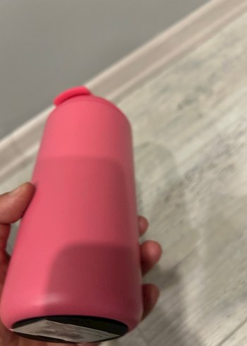 Pembe Çocuk Termosu Kaydırmaz Kapaklı - Görsel 3