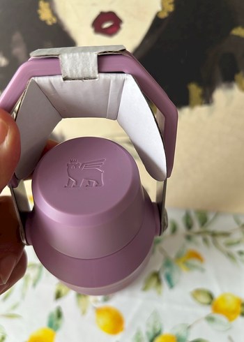 Pastel Mor Çocuk Termos Şişesi - Görsel 4