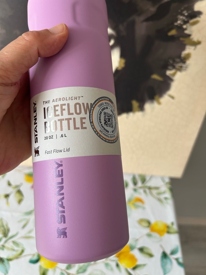 Pastel Mor Çocuk Termos Şişesi - Görsel 5