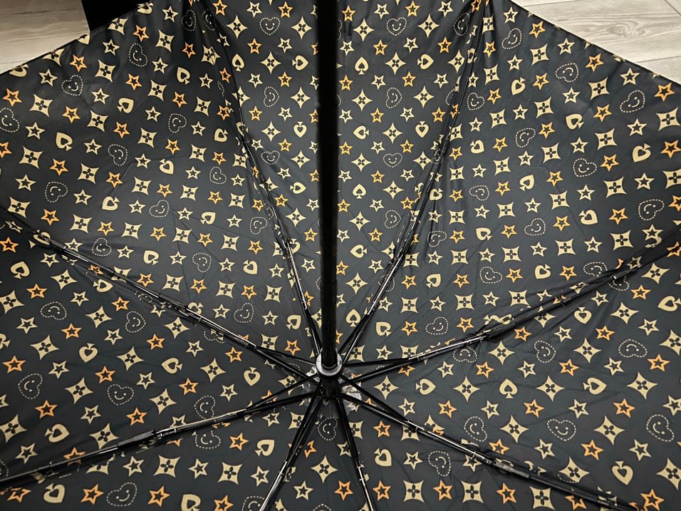 Bohem Siyah Pileli Kadın Şemsiye - Görsel 5