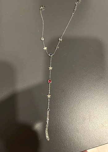 Renkli İşlemeli Zincir Detaylı Kadın El Zinciri - Görsel 2