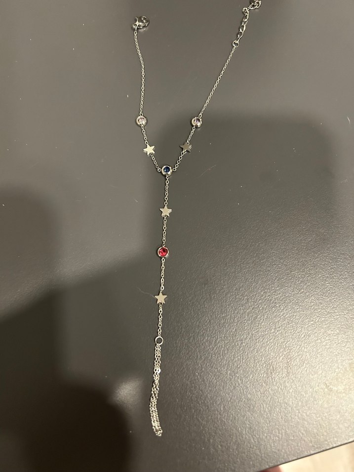 Renkli İşlemeli Zincir Detaylı Kadın El Zinciri - Görsel 2