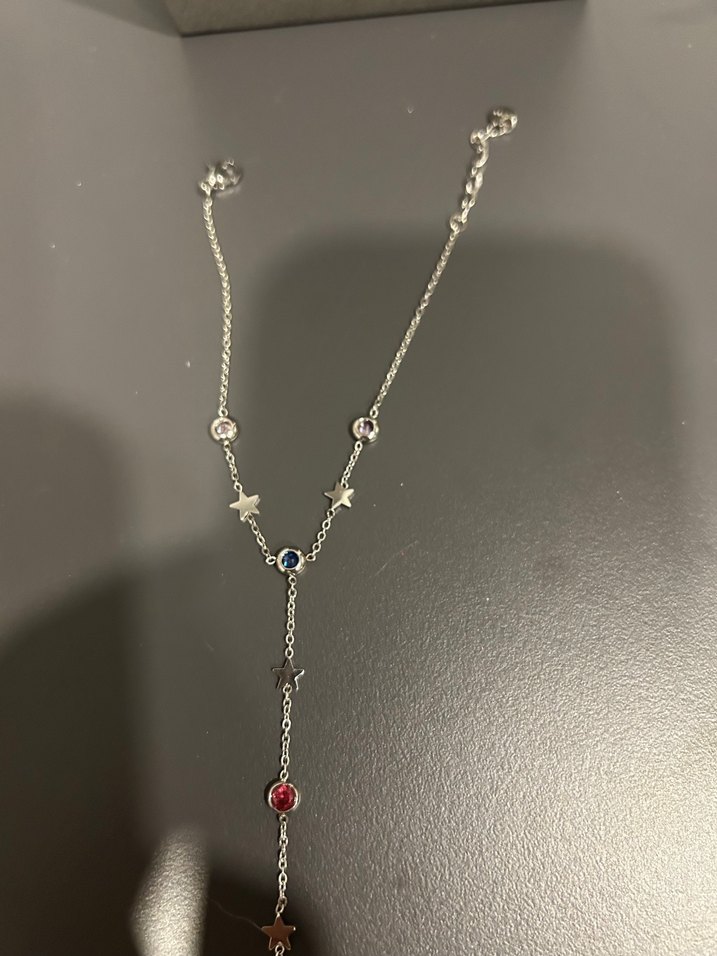 Renkli İşlemeli Zincir Detaylı Kadın El Zinciri - Görsel 4