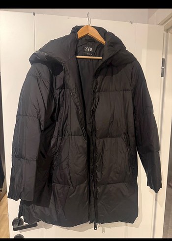 Siyah Midi Kadın Kışlık Mont - Görsel 2