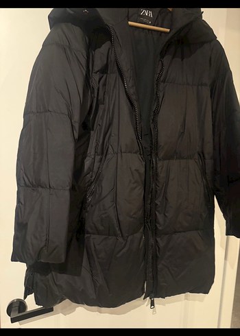 Siyah Midi Kadın Kışlık Mont - Görsel 3