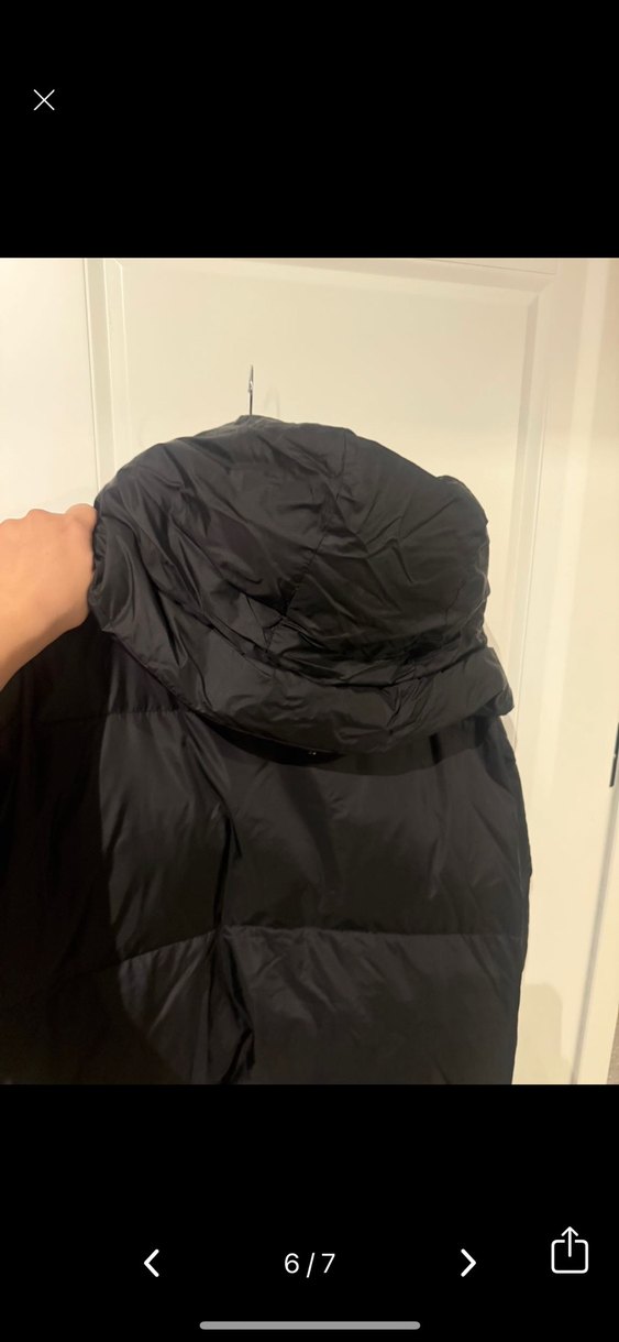 Siyah Midi Kadın Kışlık Mont - Görsel 5