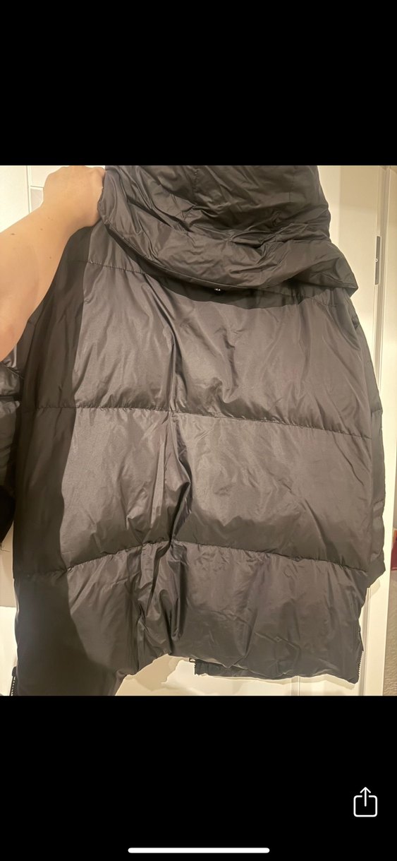 Siyah Midi Kadın Kışlık Mont - Görsel 4