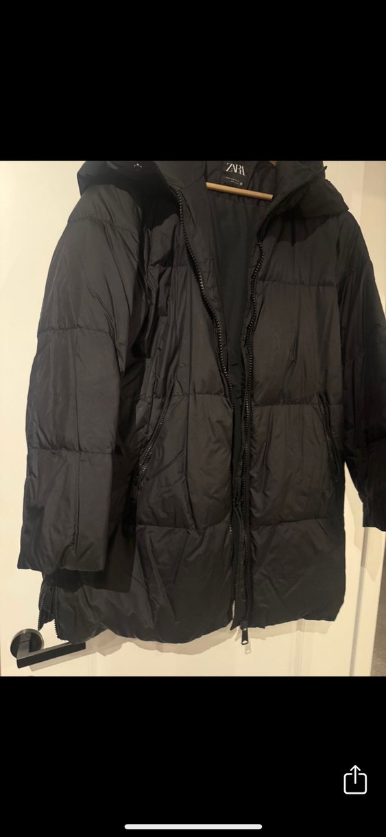 Siyah Midi Kadın Kışlık Mont - Görsel 3