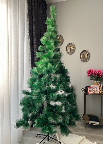 Koyu Yeşil Yeni Yıl Çam Ağacı 180. Cm - Görsel 2