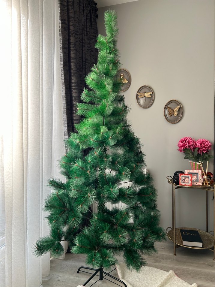 Koyu Yeşil Yeni Yıl Çam Ağacı 180. Cm - Görsel 2