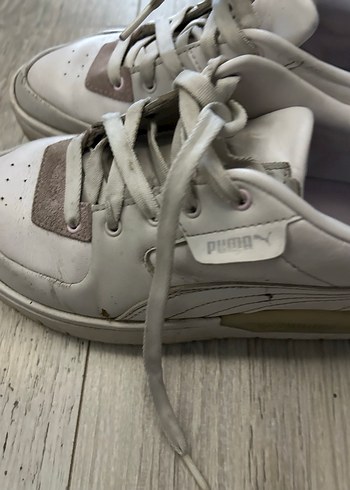 Beyaz Bağcıklı Kadın Spor Ayakkabı - Görsel 4