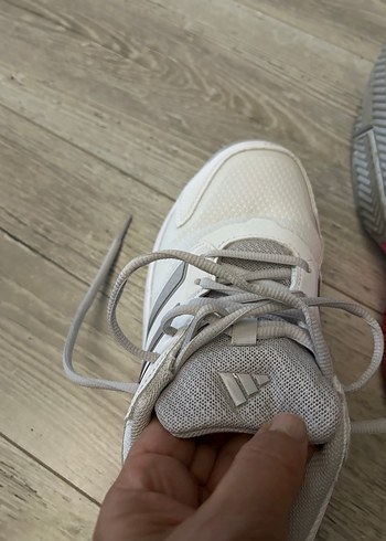 Beyaz Bağcıklı Kadın Spor Ayakkabı tenis - Görsel 6