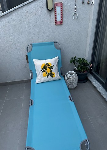 Mavi Desenli Baskılı Yastık Kılıfı