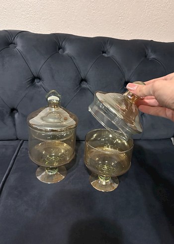 Cam Ayaklı Kapaklı Saklama Kavanozları - Görsel 2