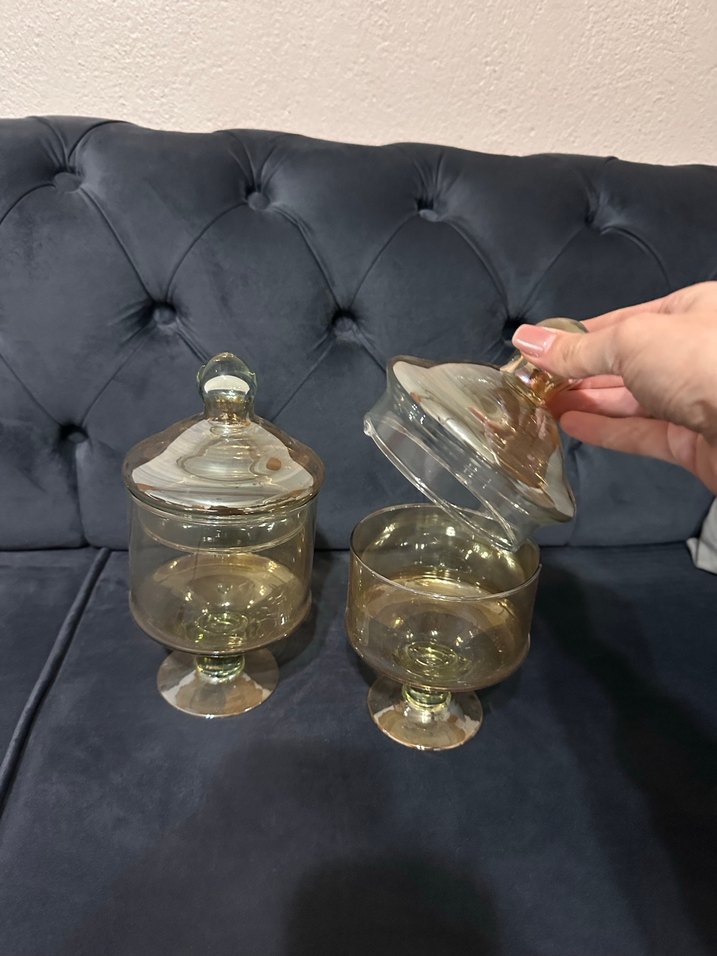 Cam Ayaklı Kapaklı Saklama Kavanozları - Görsel 2