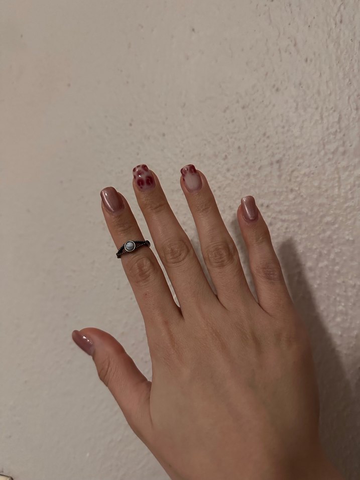 Boncuk Detaylı Beyaz Bohem Yüzük - Görsel 2