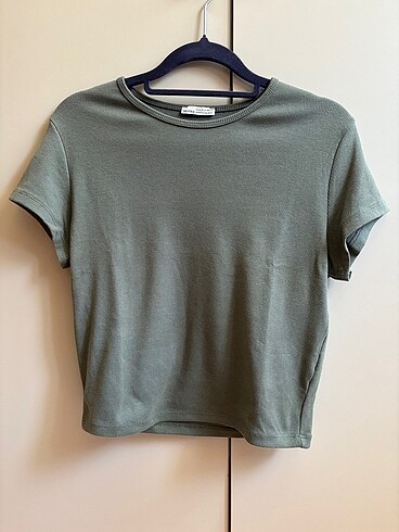 Bershka Fitilli Crop T-shirt