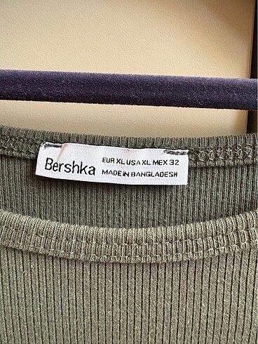 xl Beden Bershka Fitilli Crop T-shirt