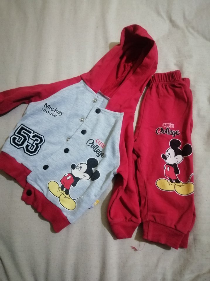 Erkek Çocuk Mavi Desenli  ve Havlu Takım - Görsel 2