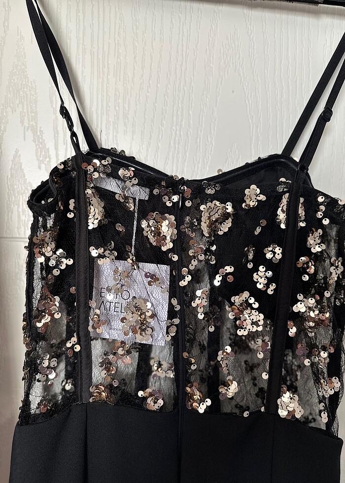 Pullu  payetli tulum - Görsel 4