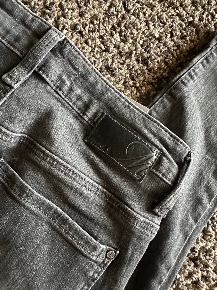 Gri Dar Kesim Midi Kadın Kot Pantolon - Görsel 4