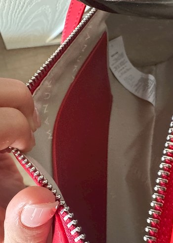 Kırmızı Deri Kadın Çanta MANUKA - Görsel 4