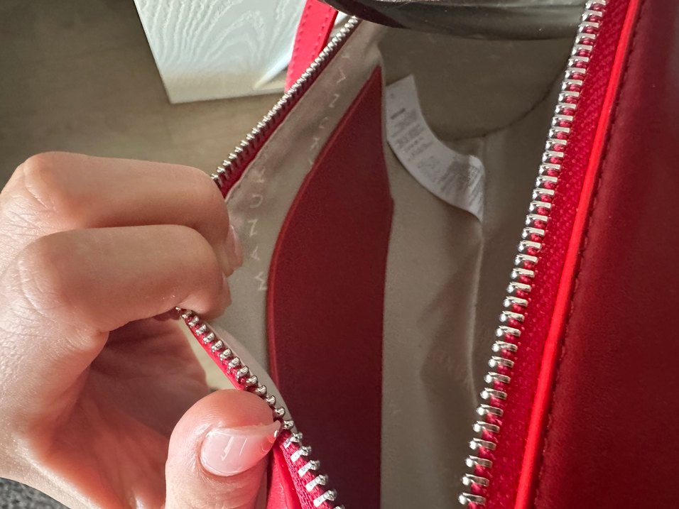 Kırmızı Deri Kadın Çanta MANUKA - Görsel 4