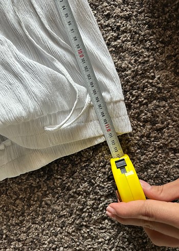 Gri Pilili Kadın Keten Pantolon - Görsel 5