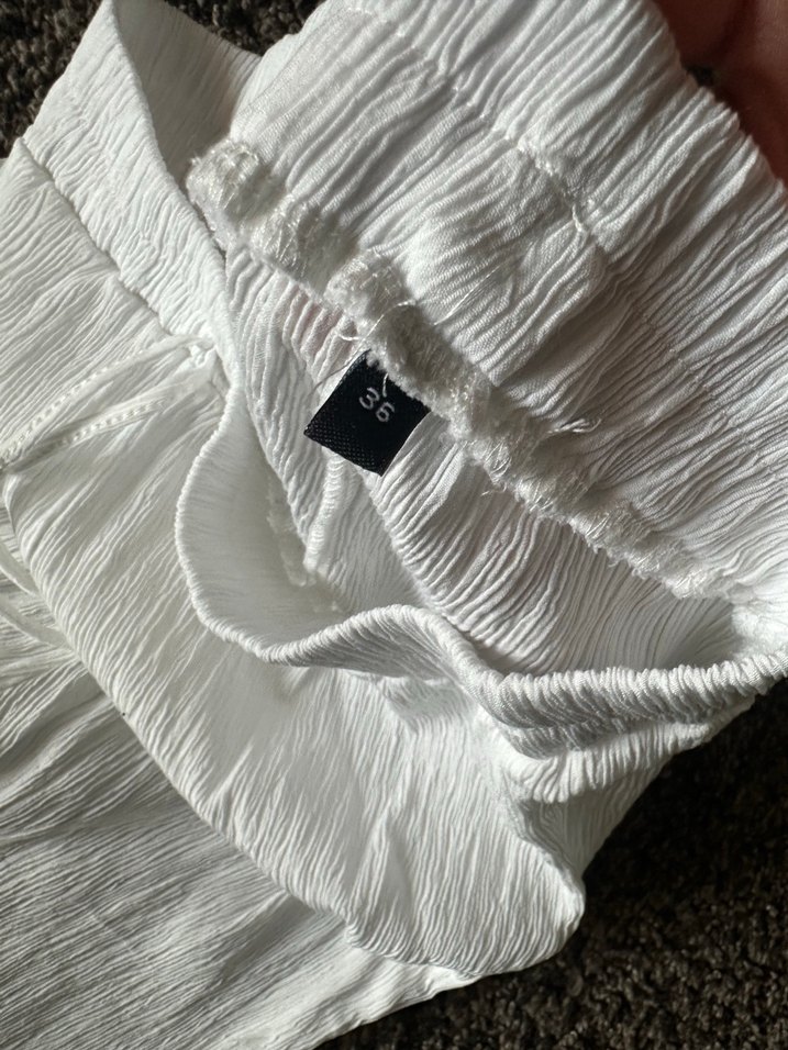 Gri Pilili Kadın Keten Pantolon - Görsel 4