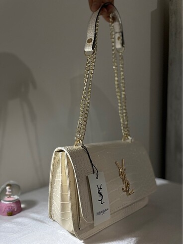 YSL MODEL GOLD ASKILI DERİ ÇANTA