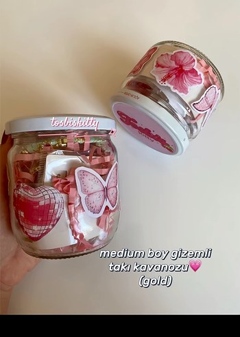 Orta Boy ve küçük boyGizemli Takı Kavanozu