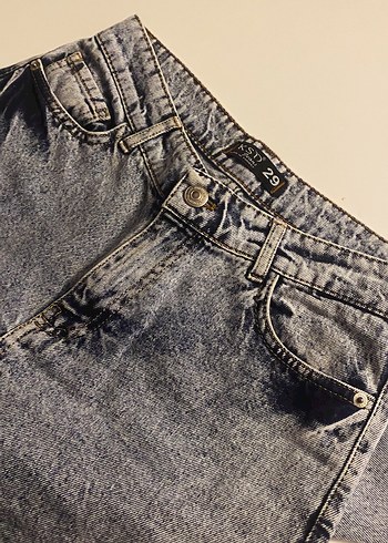 Panda İşleme detaylı tasarım Mom Jeans - Görsel 2