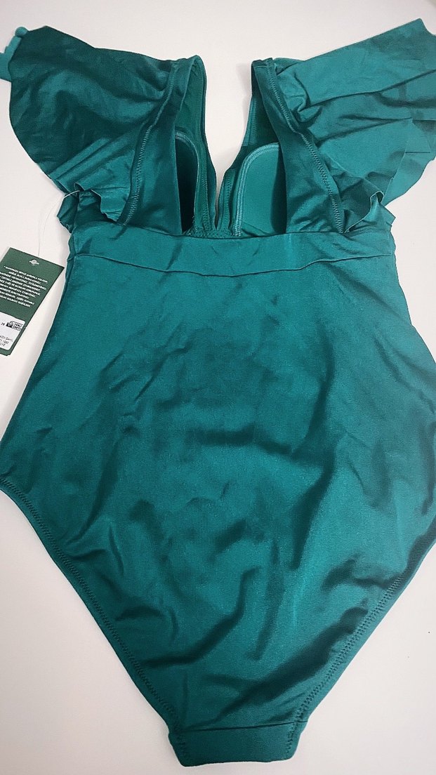 Turkuaz Drapeli tasarım model Kadın Mayo - Görsel 3