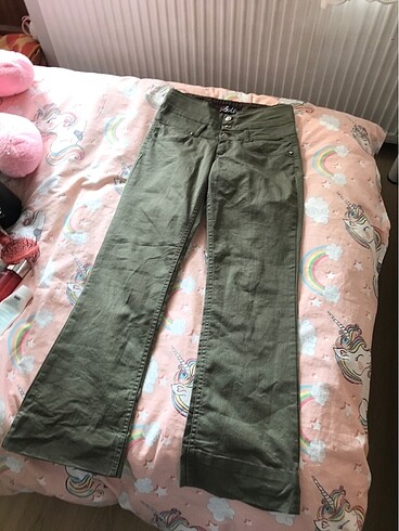 Duşuk bel pantolon