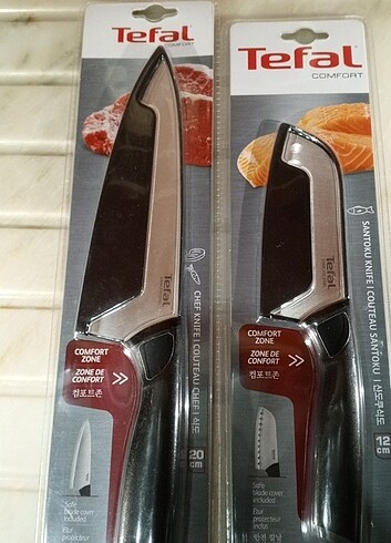 Tefal şef ve santoku bıçağı şef bıcağı 20 cm santoku bıçağı 12 c